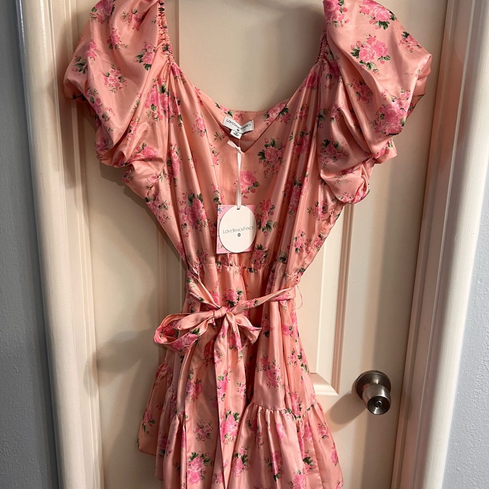 LoveShackFancy Target Cecile puff sleeve dress